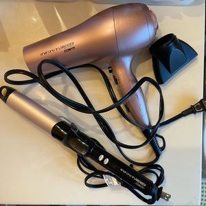 Conair hair styling set: hair dryer+curler